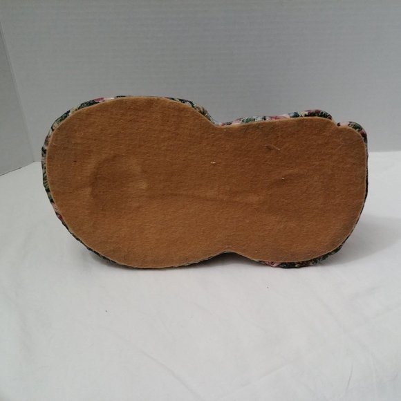 ✨️ SOLD ✨️Calico Capers Cat Figure FolkArt Green/Pink Floral - Picture 5 of 6